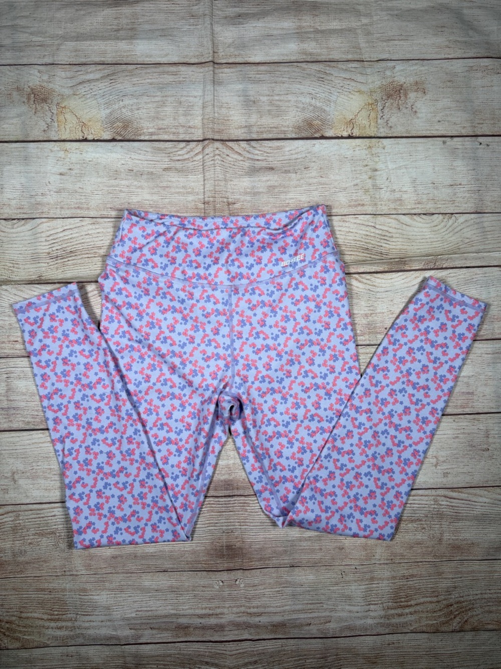 Floral Lavender High-Waist Leggings for Women